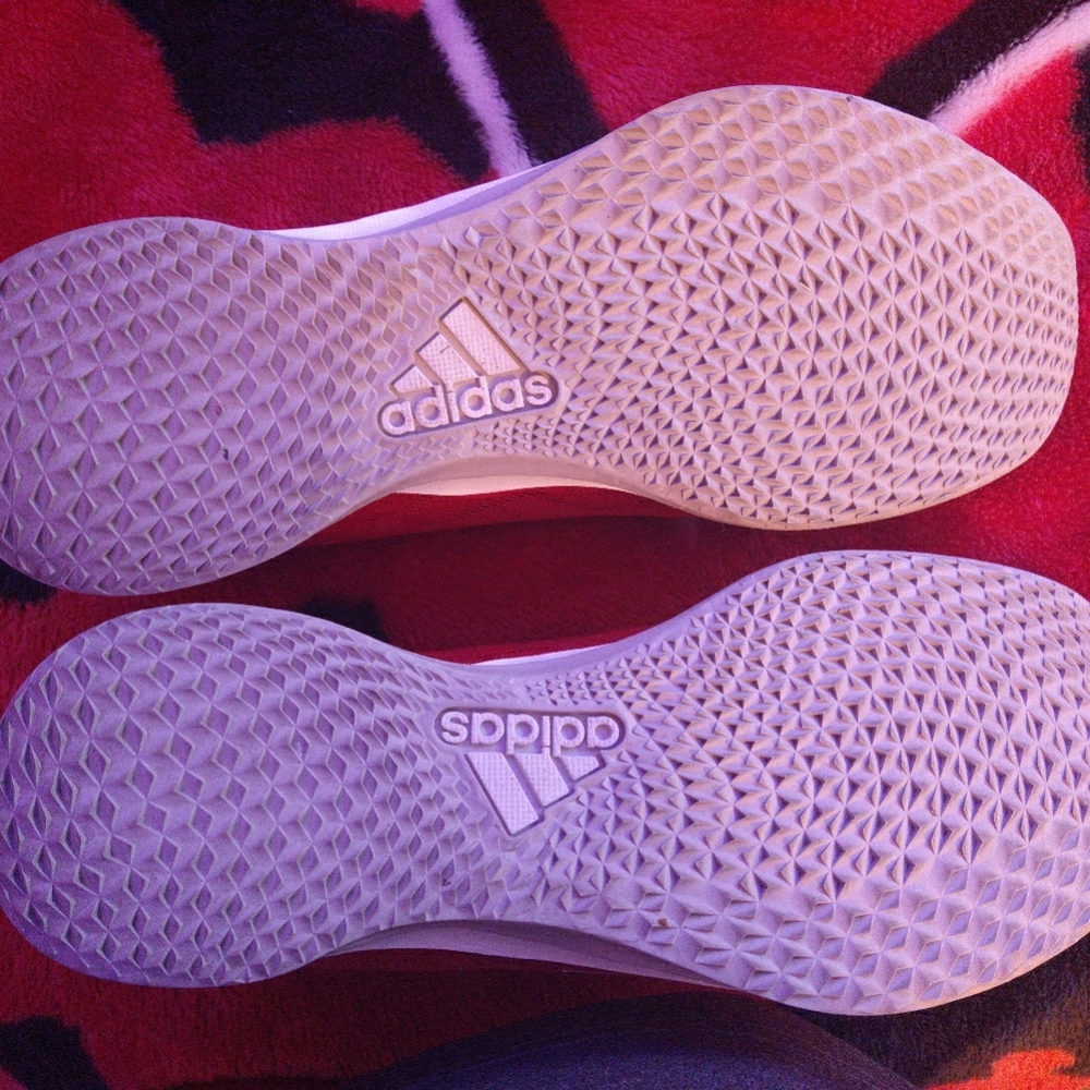 Bright red Adidas size 12